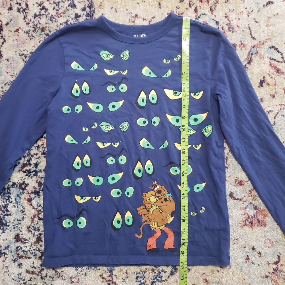 GAP Kids Scooby Doo Glow in the Dark Long Sleeve Shirt Size Large Boys - Picture 9 of 10